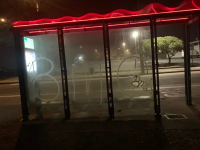 Graffiti at 825 La Playa St